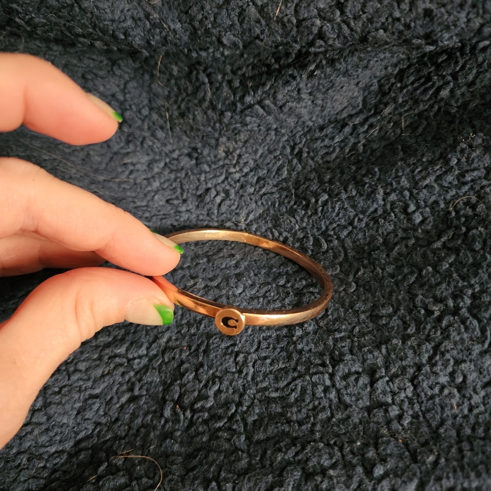 Gold coach bangle